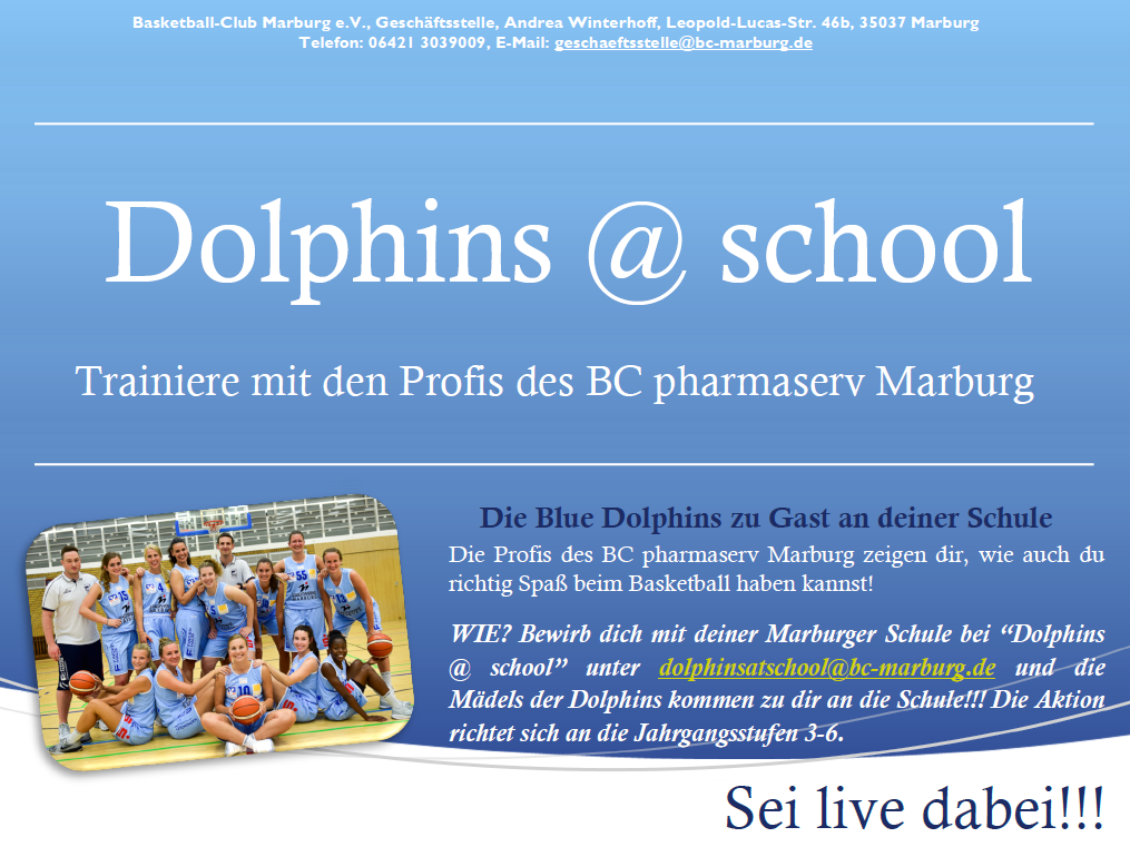 Das Team kommt an deine Schule