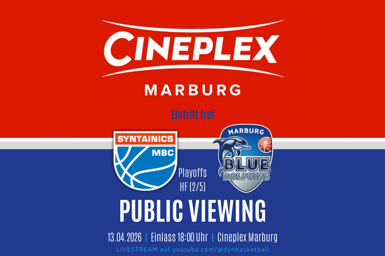 Playoff-Halbfinale: Public Viewing im Cineplex Marburg